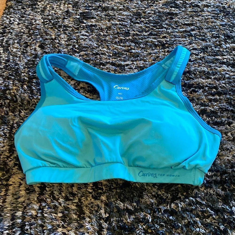 Curves blue sports bra M
